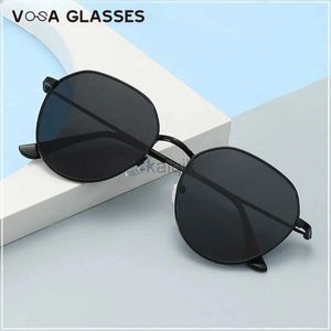 Lunettes de soleil Classic Round Sunglasses Woman Fashion Brand Designer Metal Mirror Sun Glasse Rétro Small Frame Ovale Lunette Soleil Femme 240416