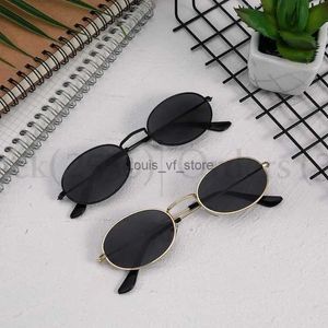 Lunettes de soleil Classique Petit Cadre Ovale Lunettes De Soleil Femmes/Hommes Marque Designer Alliage Miroir Lunettes De Soleil Dropshipping En Stock Expédier Dans Les 24 Heures H24223