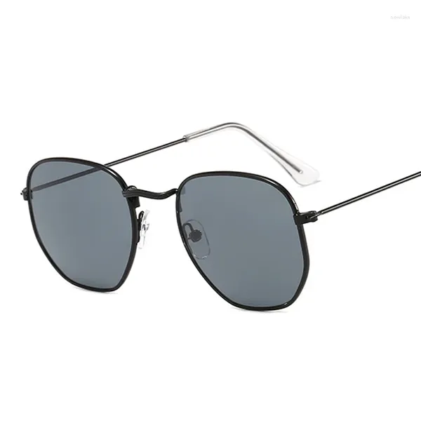 Gafas de sol clásicas cuadradas vintage hombre moda marca diseñador caramelo espejo gafas de sol sombras masculinas gafas retro