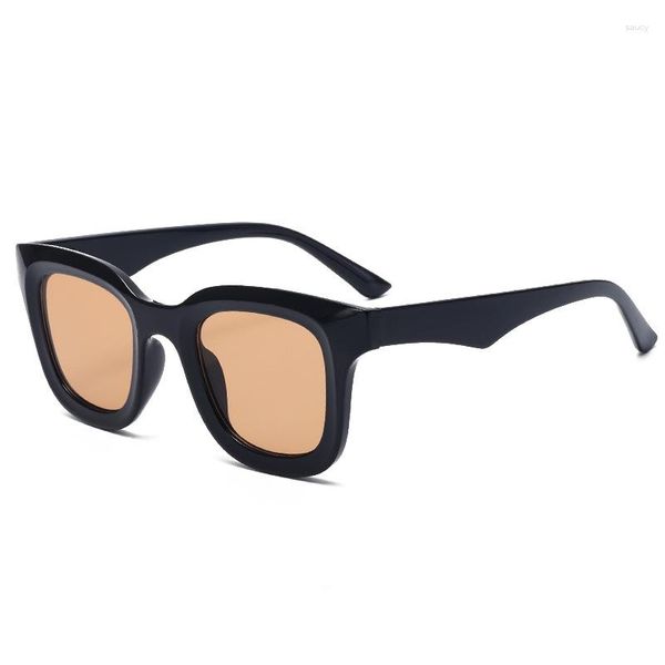 Lunettes de soleil classique Style carré net célébrité hommes grand cadre rétro lunettes de soleil femmes Simple vent ombrage lunettes