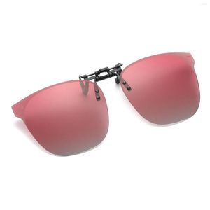 Clip de lunettes de soleil sur des clips sans monture sur des lunettes myopes pour hommes femmes