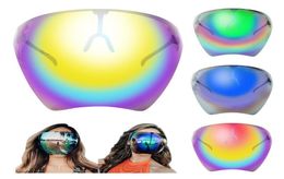 Lunettes de soleil Gradient coloré Fashion Protective Loiseries de cyclistes Femmes Femmes Men Bicycle Full Face Antifrog Mask Goggles 1PC3395181