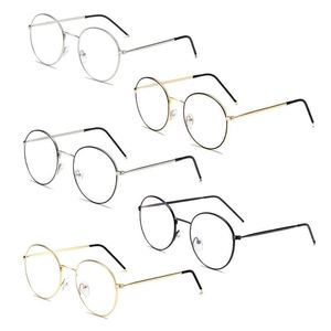 Lunettes de soleil ordinateur lunettes hommes montures de lunettes Anti lumière bleue lunettes éblouissement lunettes cadre femmes ronde lentille claire faux