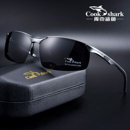 Zonnebril Cook Shark aluminium magnesium zonnebril heren HD gepolariseerde bestuurdersbril 230828