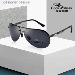 Gafas de sol Cook Shark Gafas de sol para hombre Gafas de sol para hombre Polarización de conducción de impacto Gafas de sol azulesC24320