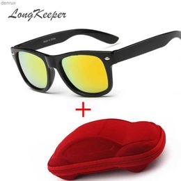 Lunettes de soleil Cool 6-15 Childrens Lunettes de soleil Lunettes de soleil Childrens Sungass Girls Fashion Eye Mask Rebating Lens UV 400 Protection Lensl240403