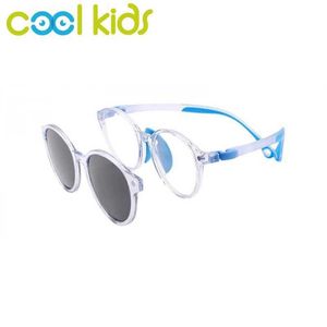 Zonnebrillen koele kinderzonnebril UV400 -clip op kinderglazen met kinderen frame zacht materiaal flexibele glazen d240513