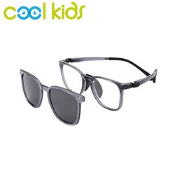 Zonnebril COOL KIDS Zonnebril Clip-on Optische Recept Kinderen Gafas de sol Gepolariseerde Zonnebril Brillen voor Kinderen Brilmonturen 230617