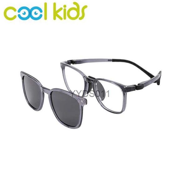 Lunettes de soleil COOL KIDS lunettes de soleil Clip-on optique Prescription enfants Gafas de sol lunettes de soleil polarisées lunettes pour enfants montures de lunettes YQ231108
