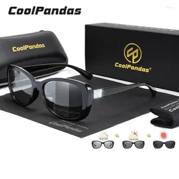 Lunettes de soleil CoolPandas polarisées Pochromic femmes caméléon lunettes teintées lunettes soleil UV400 Feminino