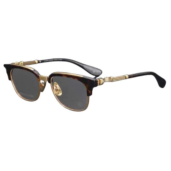 Gafas de sol Cross Ch Marcos Diseñador Lujo Corazón Hombres Anteojos Pure Titanio Gafas de oro Placa Miopía Cromos Mujeres Estilo de marca Diseño clásico Moda