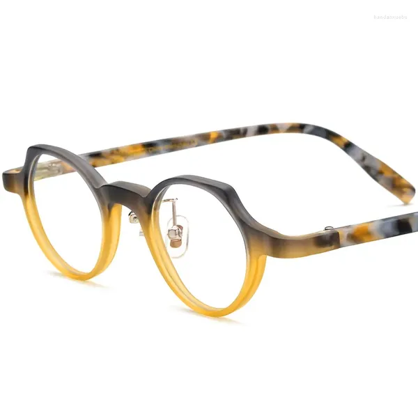 Gafas de sol Cubojue Multi-color Patchwork Gafas de lectura Hombres Mujeres Cat Eye Plate Eyeglasses Marco Masculino Mate Espectáculos para óptico