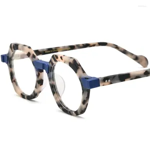 Zonnebril Cubojue Polygon Mannen Leesbril Vrouwen Schildpad Mat Zwart Brillen Frame Voor Mannelijke Prescsription Bril 150 200 450