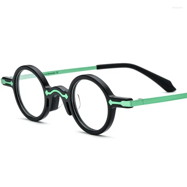 Lunettes de soleil Cubojue petites lunettes de lecture rondes hommes femmes acétate lunettes cadre mâle anti bleu lunettes pour prescription 250 200 600