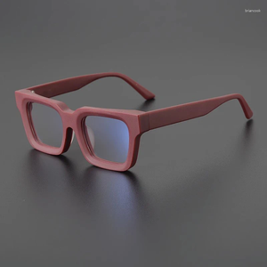 Gafas de sol Cubojue Gafas de lectura transparentes Hombres Mujeres Borde grueso Anteojos Marco Rectángulo masculino para gafas graduadas Hipermetropía