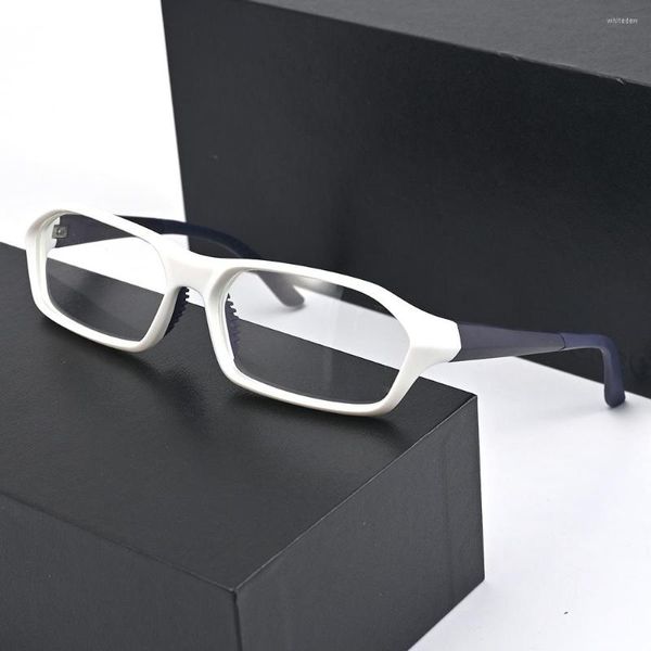 Gafas de sol Cubojue blanco TR90, montura de gafas para hombre, gafas deportivas para hombre y mujer, gafas antirreflejos azules, moda para exteriores