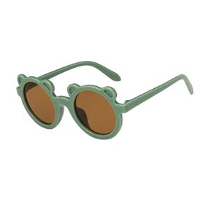 Zonnebrillen schattige ronde beer kinderen kinderen oculos zonnebril jongens brillen in de blikjes meisjes baby gafas