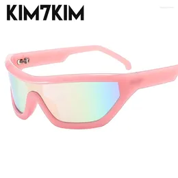 Zonnebrillen cyberpunk y2k dames 2024 trends punk zonnebril voor mannen retro 2000's One Piece Sunglass Shades Sports Cycling Goggle