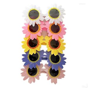 Lunettes de soleil Daisy tournesol lunettes fête carnaval fou fantaisie nouveauté habiller adapté enfants Adts jouet livraison directe accessoire de mode Dhuib
