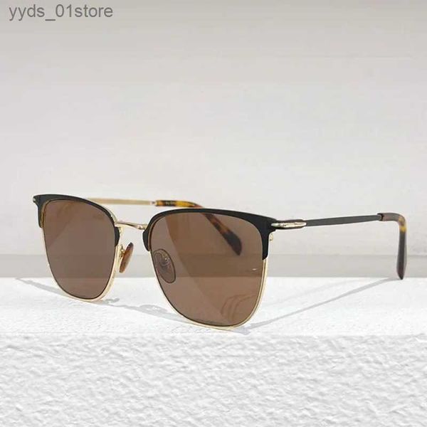 Gafas de sol DB 7095/S Titanio puro Gafas de sol originales de alta calidad Hombres Moda Estilo británico Gafas de verano Mujeres Gafas graduadas L240320