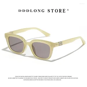 Lunettes de soleil Dddlong rétro Fashion Square Femmes For Men Sun Glasses Classic Vintage UV400 Taçons extérieures D359