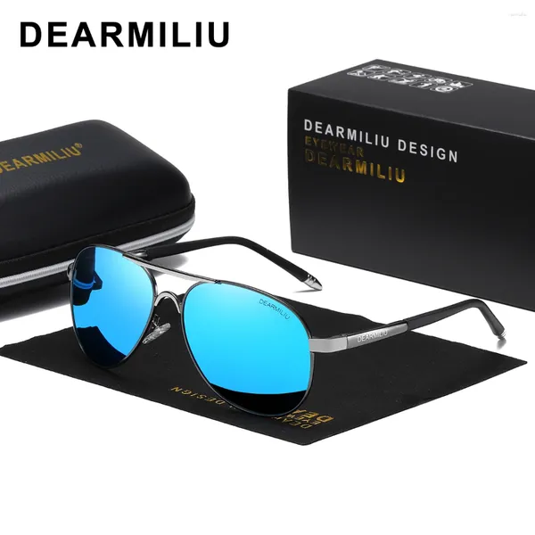 Lunettes de soleil Dearmiliu UV polarisé 400 hommes pour hommes marque masculine de soleil de conduite cool lunettes de soleil gafas de sol nuances