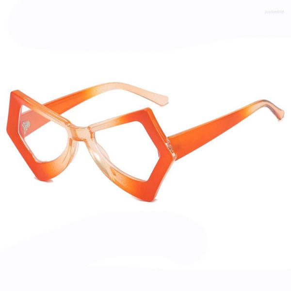 Lunettes de soleil Design Anti lumière bleue femmes lunettes Punk cadre en plastique clair lentille lunettes femme lunettes hommes