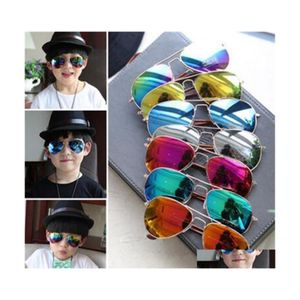 Lunettes de soleil Design Children Girls Boys Kids Beach Supplies UV Protecteurs Eyewear Baby Fashion Sunshades Lunes Drop Livraison Accessor Dhvhe