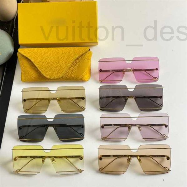 Lunettes de soleil Designer Brand 23 Luo Yijia Lunettes de soleil une pièce, pare-brise en boîte, Ins célèbres sur Internet, miroir intégré du même type, Lw OHHN