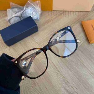 Gafas de sol Marca de diseñador Tablero de color liso con gafas grandes con montura negra, 57 colores de carey, se pueden combinar lentes antiluz azul de diferentes grados EJK4