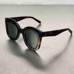 Lunettes de soleil du designer Celin, nouvelles lunettes de soleil à la mode 4005, version sous-version, pour hommes et femmes, à grande monture en forme de papillon, résistantes aux UV CXVU