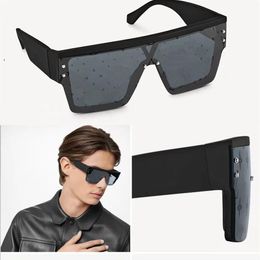 Lunettes de soleil Designer Classic Black Plate Logo Lens 1583 hommes verres de mode Fashion Half-Frame Domen Sungless avec Box251F d'origine