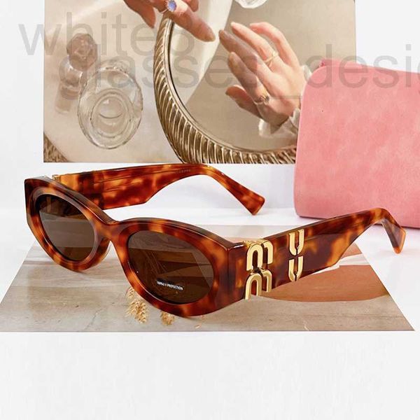 Lunettes de soleil design Lunettes de soleil de créateurs pour femmes miumius ovale mui haut de luxe Ladies Boutique 1 haut de gamme meilleure version lunettes monture en acétate lunettes carrées