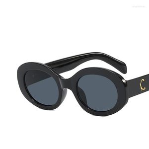 Gafas de sol Diseñador para mujer CE3948 Oval Cat Eye Classic Oldschool Nueve colores Sólido Lujo