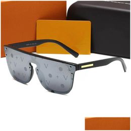 Lunettes de soleil Designer pour femmes hommes hommes lentille de fleur avec lettre lunettes de soleil unisexe voyage lunettes de soleil noir gris livraison directe mode Dhujm