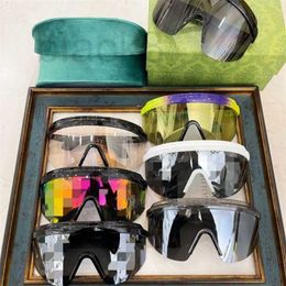 Gafas de sol Diseñador G Parabrisas de marco grande Gafas de sol para montar Gafas de esquí Espejo integrado GG1477 Gafas de sol DXT0