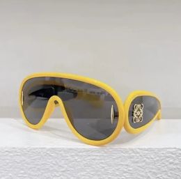 Lunettes de soleil Designer Luxury Wave Mask for Men Women Women Outdoor Travel Travel Sunglasses Gold Letter Design Eyeglasses Fashion