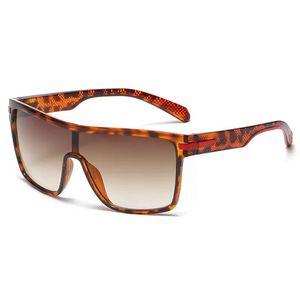 Lunettes de soleil designer hommes lunettes de soleil de cyclisme femmes lunettes américaines anti-rayures parasol sdumbral mode imprimé léopard lunettes de soleil surdimensionnées plein cadre