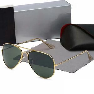 designer zonnebrillen ray heren ban luxe piloten zwart frame heren dames Sonnenbrille brillen metalen lenzen raybann