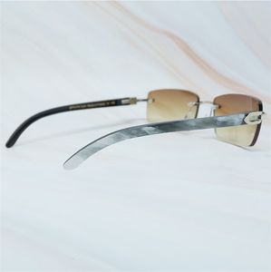 Zonnebril Designer Heren Handtekening Premium Buffalo Zonnebril Dames Buffs Frame Brillen Randloos Vierkant Gafas De Sol