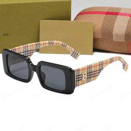 Gafas de sol de diseñador para hombre, gafas de sol para hombre, gafas de sol BB, gafas clásicas a rayas, gafas rectangulares con estuche, gafas de sol de diseñador doradas