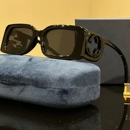Gafas de sol Men Women Glasses Fashion Fashion Classic Leopard UV400 Goggle con caja de cuadros