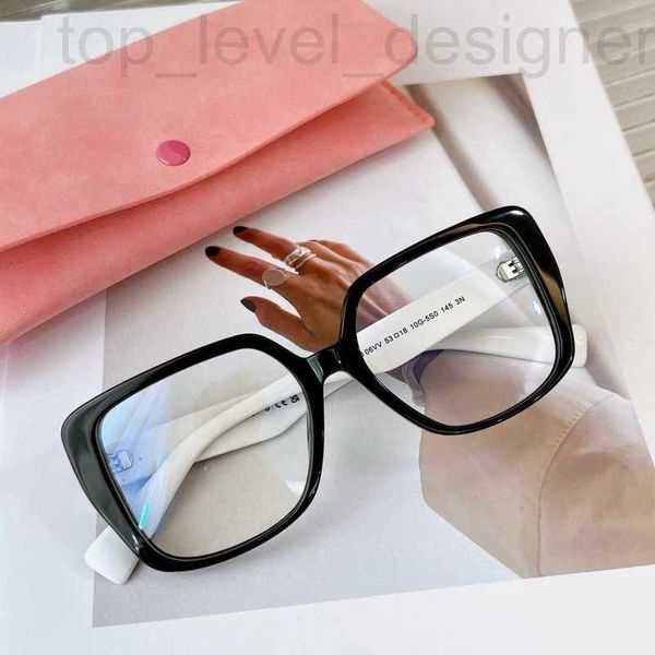 Gafas de sol Diseñador Miao Family Eyeglass Frame Mujeres 23 Año Nuevo Confort Coreano Full Square VMU 06V Gafas ópticas HX9Z