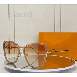 Lunettes de soleil de styliste, nouvelle monture de lunettes irrégulière rose scintillante SN2M