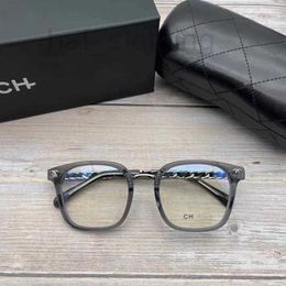 Diseñador de gafas de sol NUEVO XIAOXIANG MISMA CH0769 CAJA GRANDE Caja grande PLACA NEGRA PLACA MYOPIA PREVENCIÓN AZUL