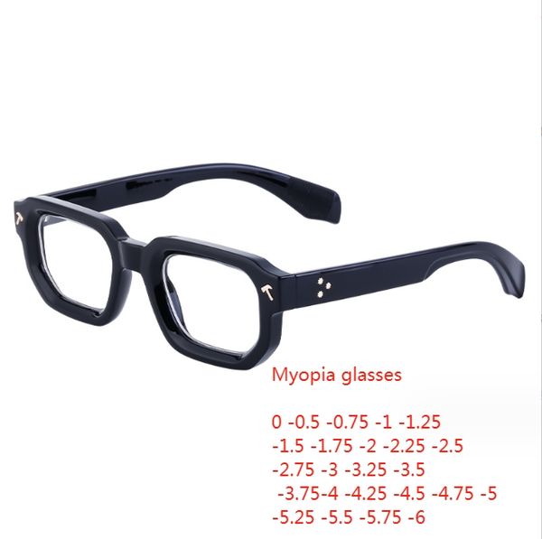 Gafas de sol Gafas de lectura de diseñador Anteojos con bloqueo de luz azul con caja Lente transparente Gafas graduadas Dioptrías 0 a -6.0 Gafas para miopía Lente óptica