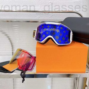Gafas de sol Gafas de esquí de diseñador para mujer Luisv Gafas de sol de lujo Gafas de sol para hombre UV400 Gafas a prueba de viento al aire libre Gafas de sol de doble capa Escudo protector W6WS