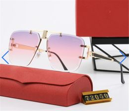 Lunettes de soleil Designer Square Frame Luxury Lunettes de soleil Personnalités anti-radiation pour hommes Plaque rétro pour hommes High Grade High Value Spring