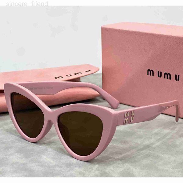 Gafas de sol Gafas de sol de diseñador para mujeres Gamias de lujo Gasas de verano Singlasses Fashion Metal Sun With Box Muy buen regalo 6 Color XV1C