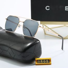 Lunettes de soleil lunettes de soleil design lunettes de soleil design de luxe double faisceau deux tons lunettes vintage lentilles marines grand cadre lunettes de conduite